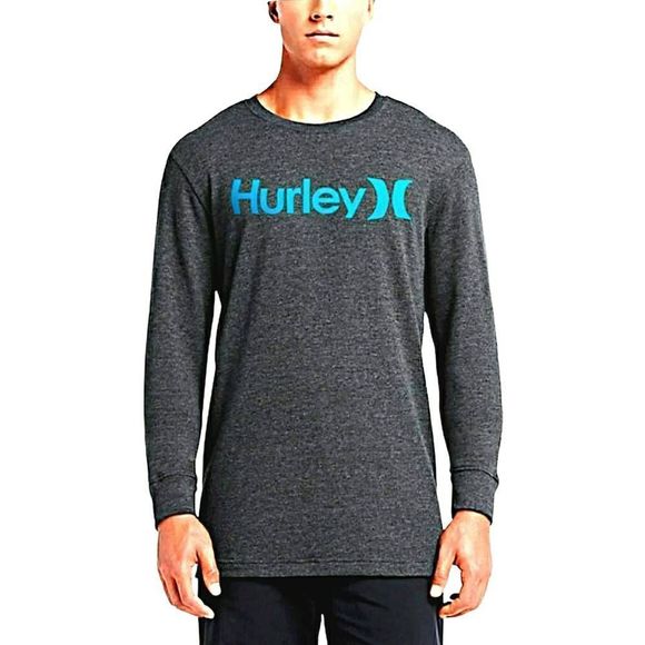 Hurley Gray Men's One & Only Thermal Long Sleeve - Picture 1 of 4